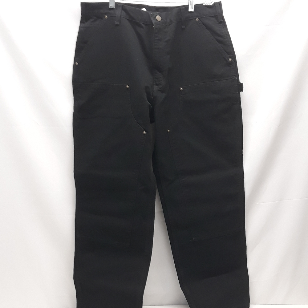 Carhartt Men's Logger Black Denim Dungaree Pant